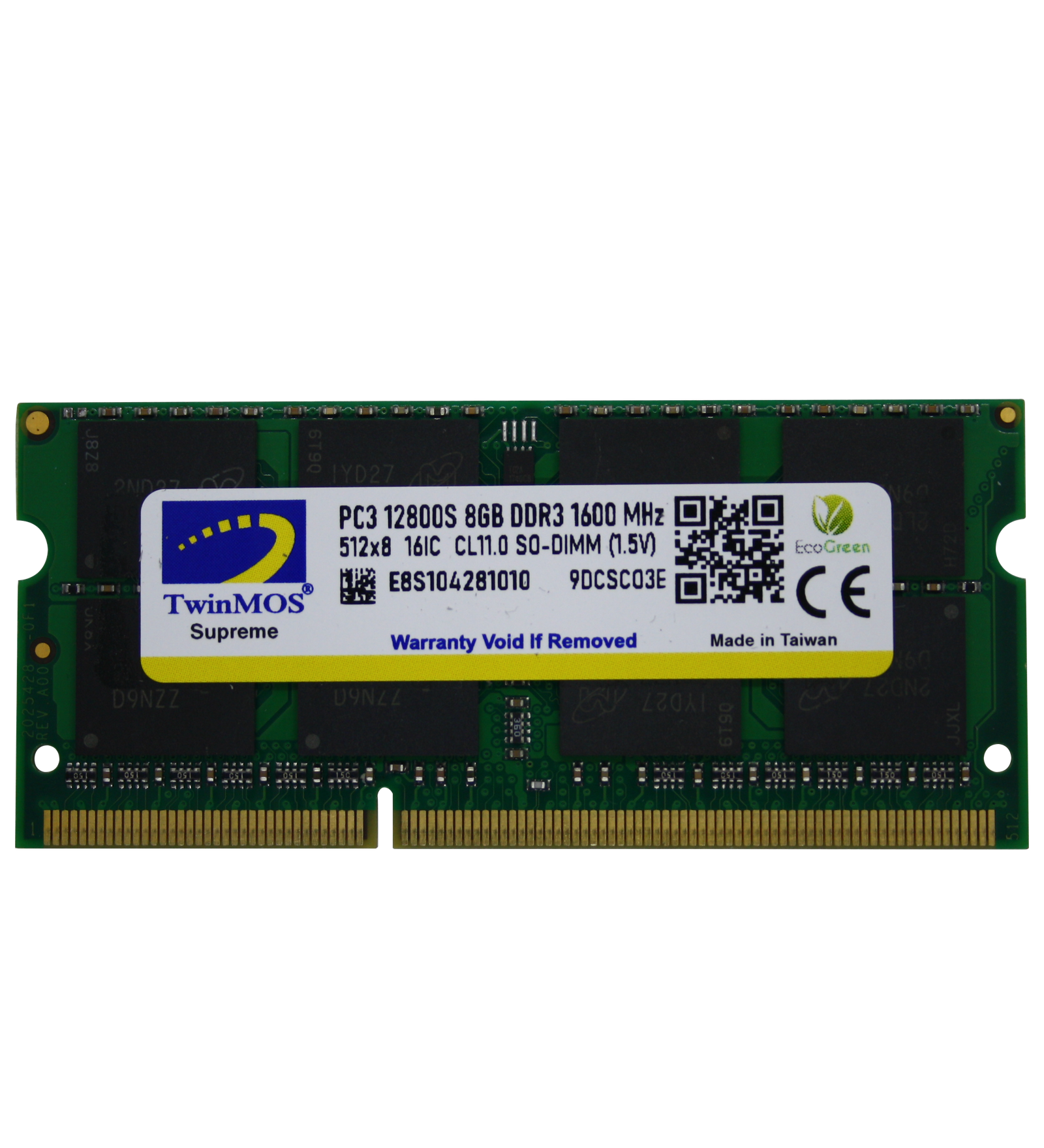 TwinMOS DDR3 1600MHz SO-DIMM for Notebook