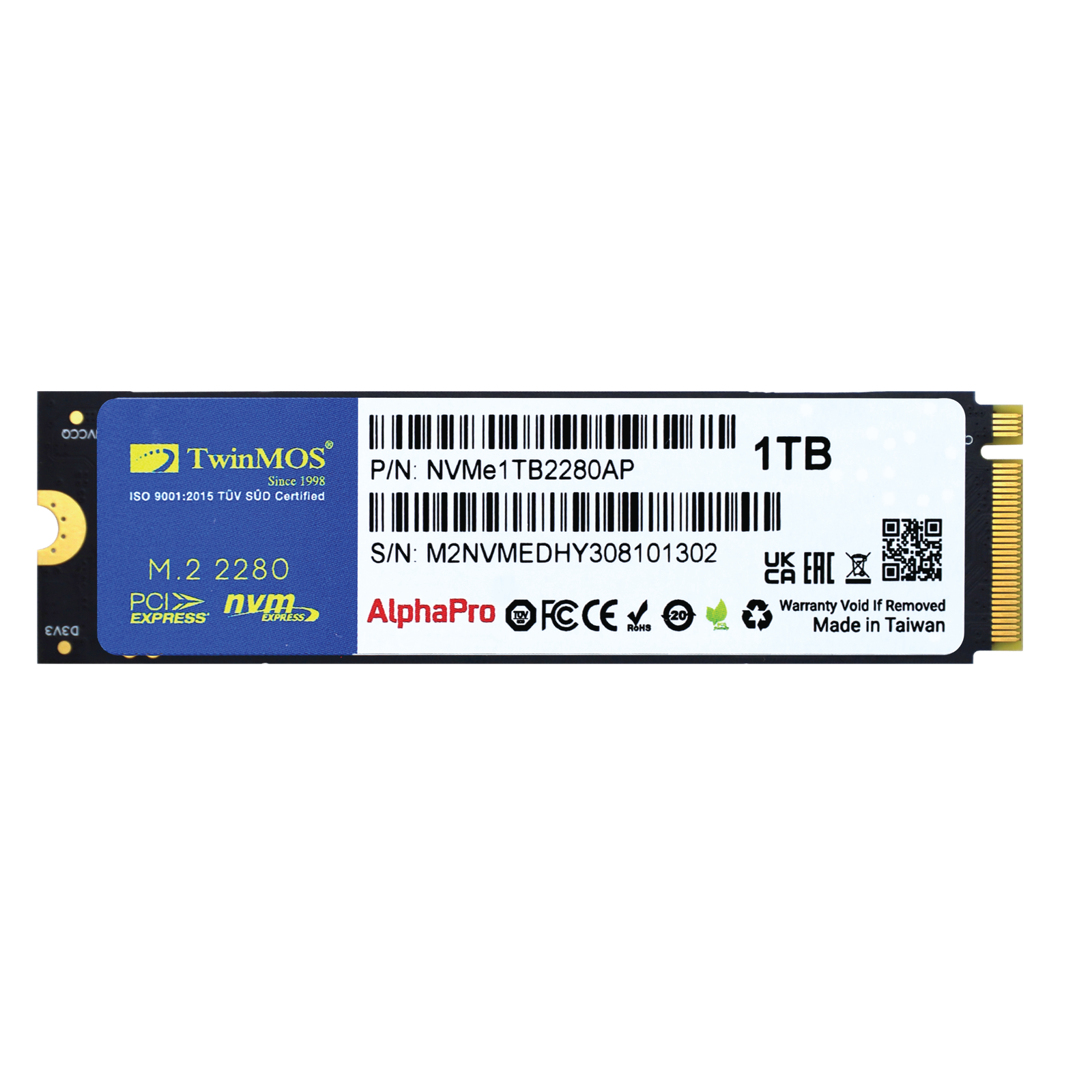 TwinMOS AlphaPro NVMe M.2 2280 New SSD